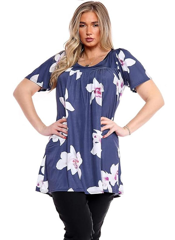 Fressia Tunic with Belt - Purple main image 1