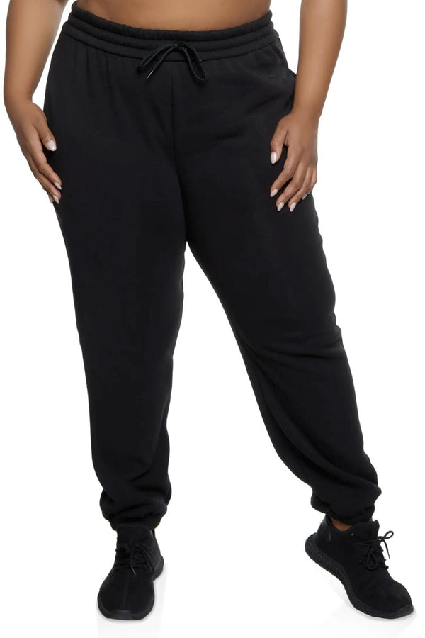 Zenana Djúsí Joggers Curvy & Stout