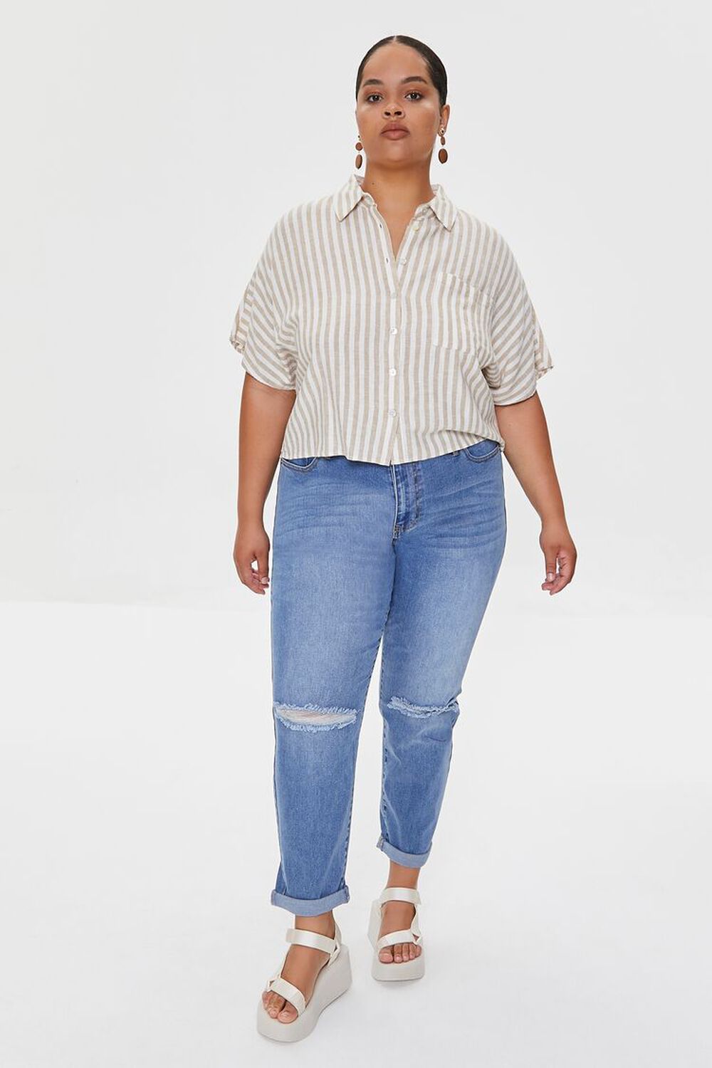 Distressed Boyfriend Jeans