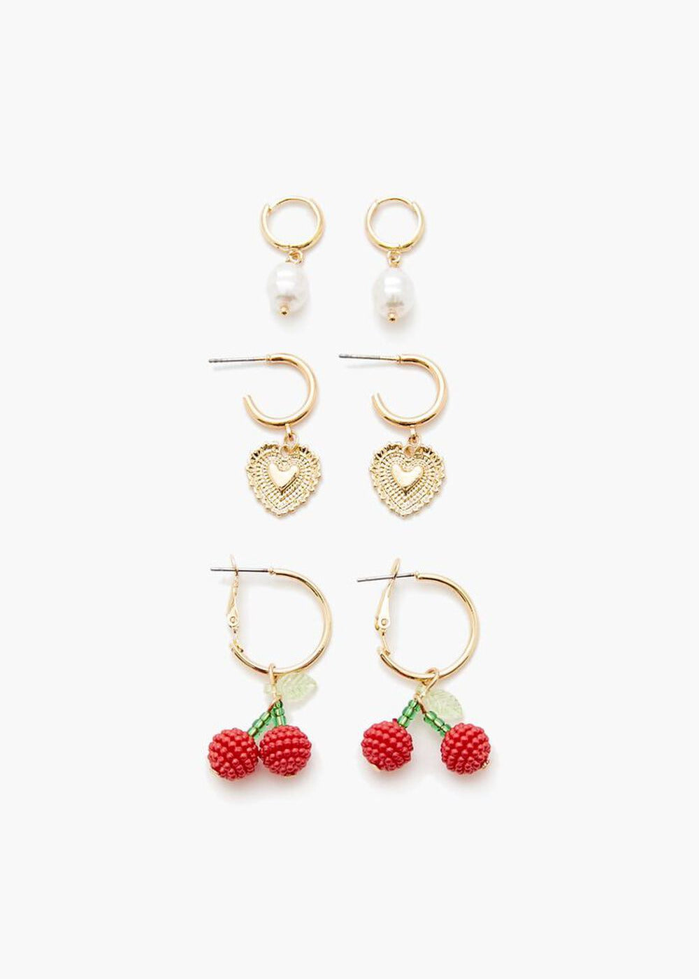 Cherry Love Eyrnalokkar 3 pör