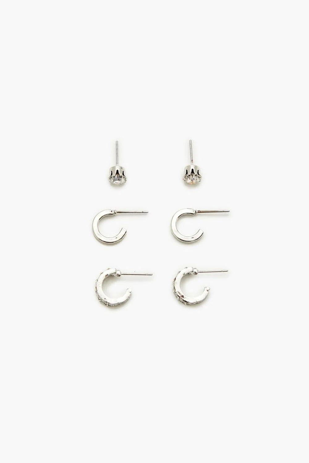 Silfra eyrnalokkar - 3 pör