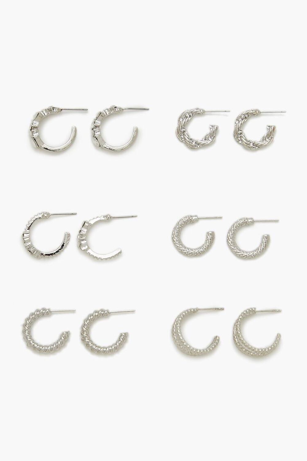 Detail Hoops Eyrnalokkar - 6 Pör