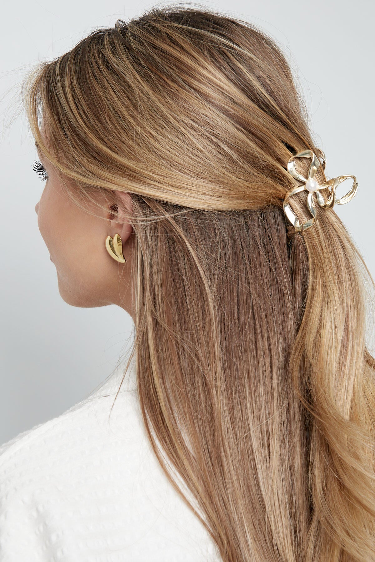 Bow Pearl Hárklemma