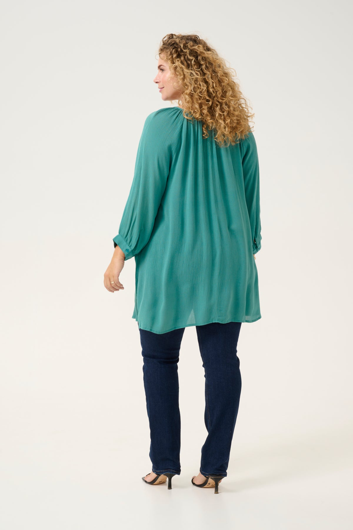 Ami Button Túnika - Teal