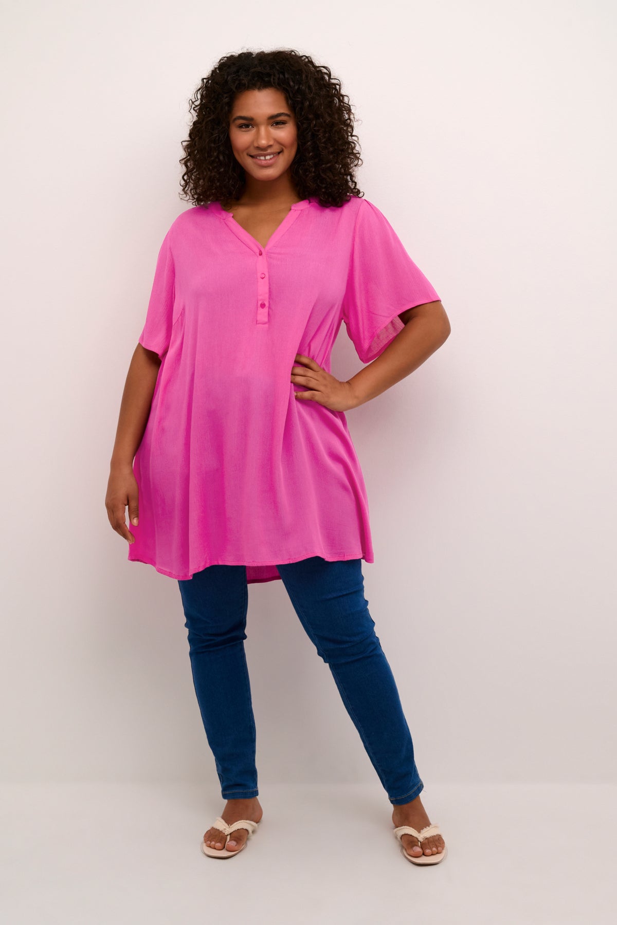 Ami Puff Rose Túnika