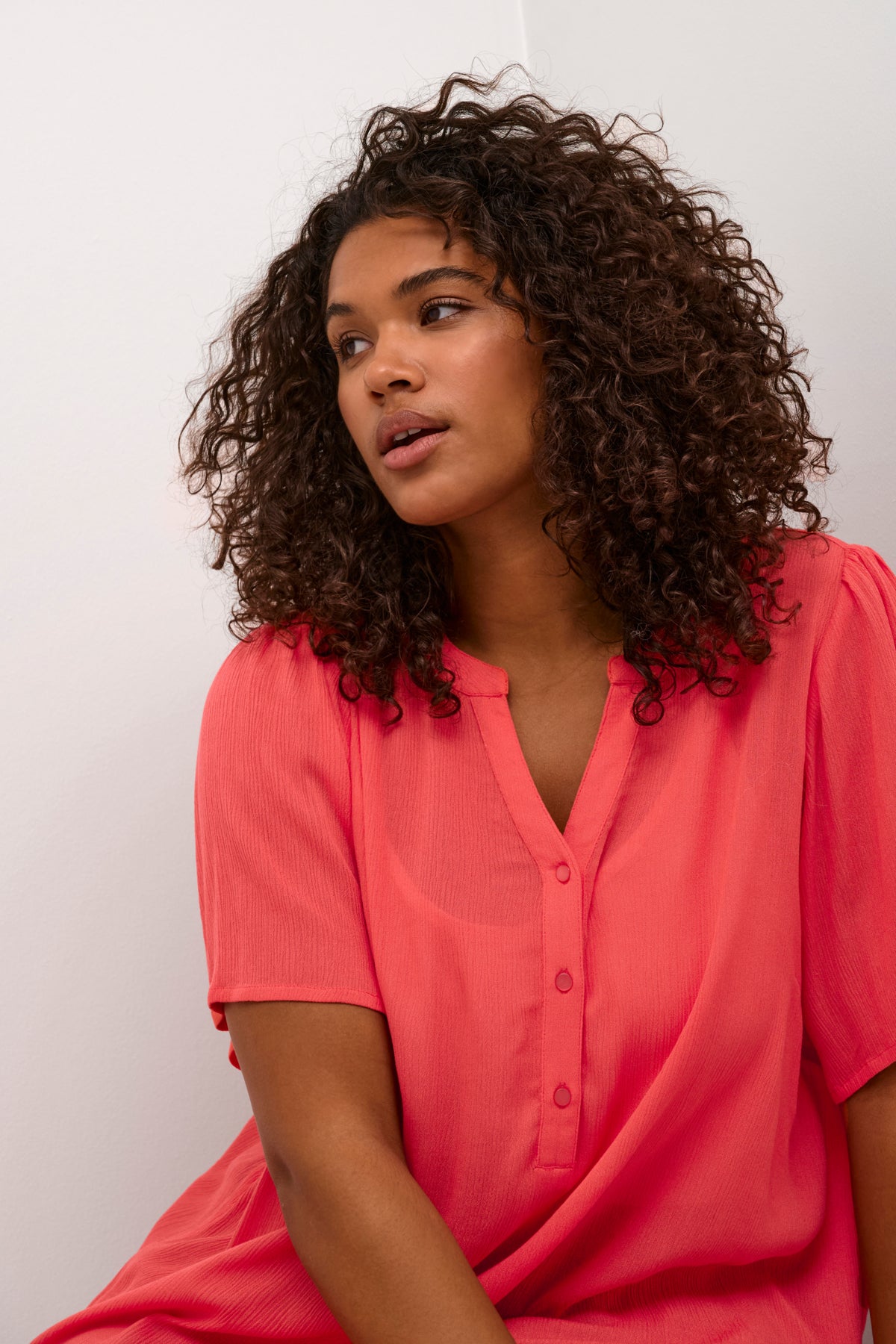 Ami Puff Cayenne Túnika