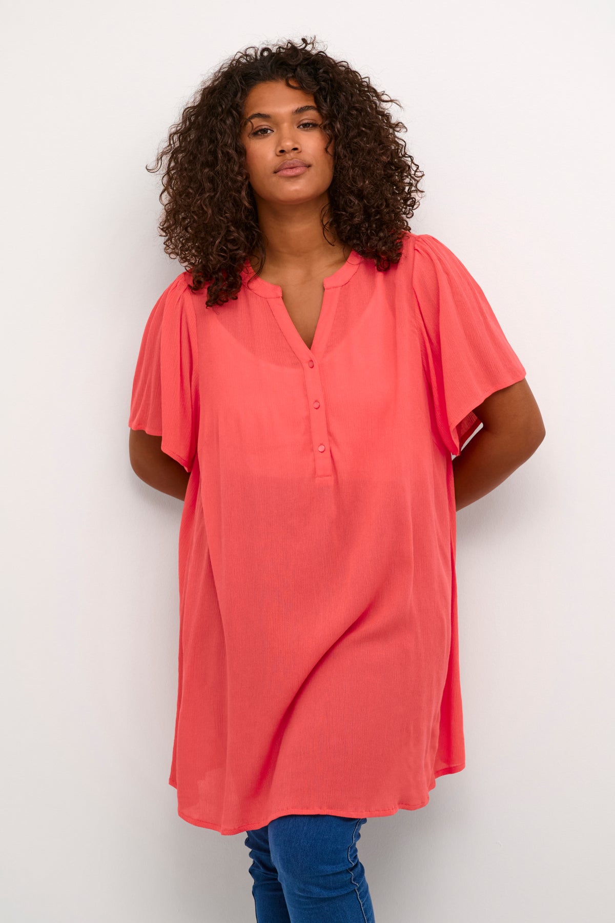 Ami Puff Cayenne Túnika