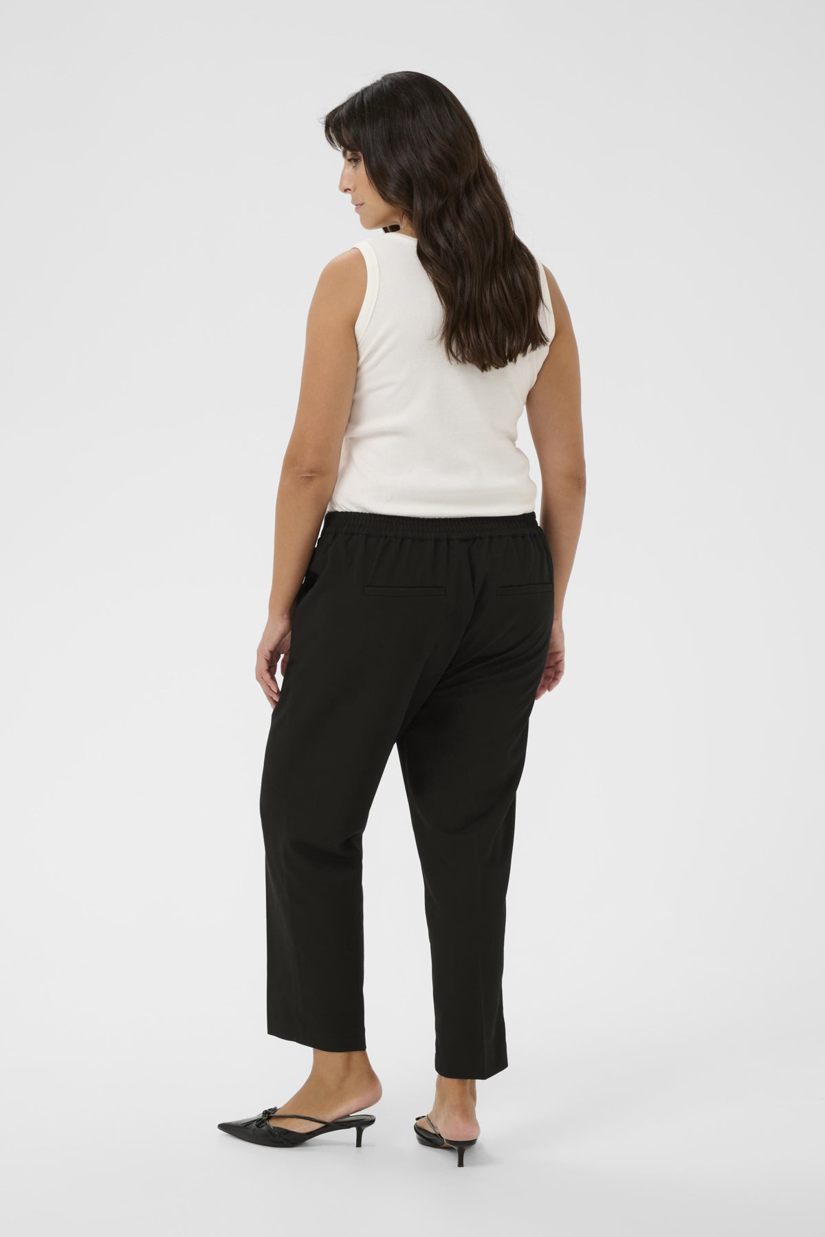 Sakira Cropped Buxur - Svartar