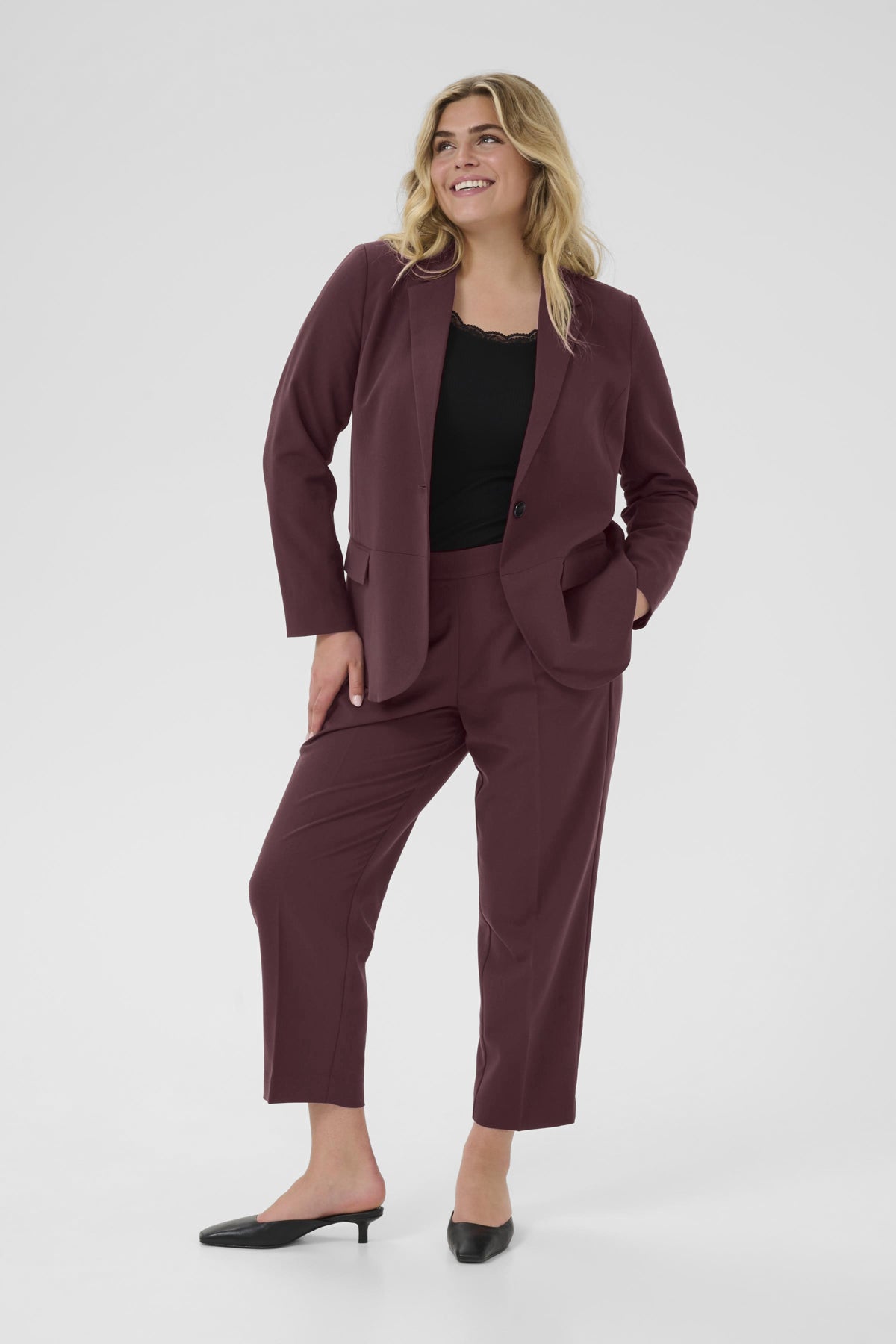 Sakira Cropped Buxur - Fudge