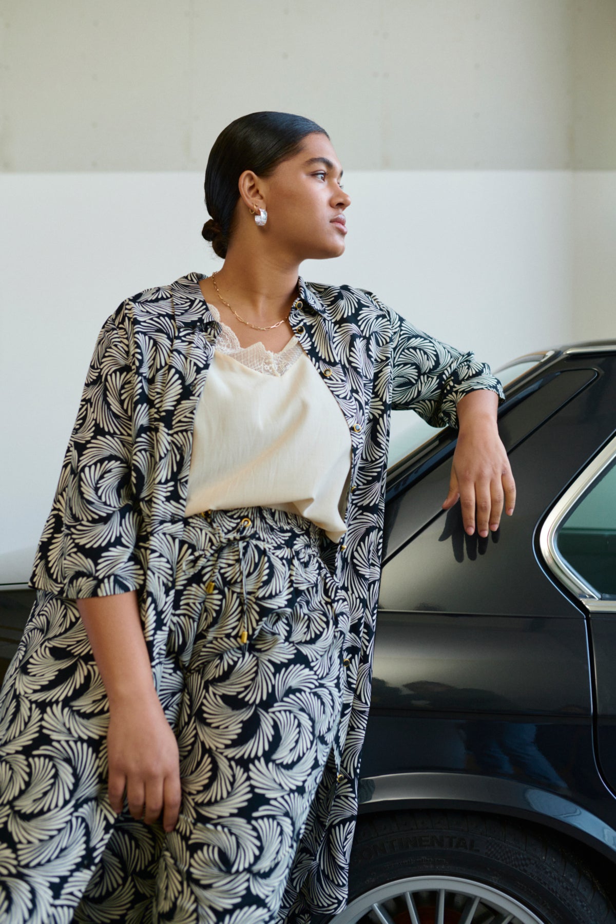 Antique White Skyrtukjóll