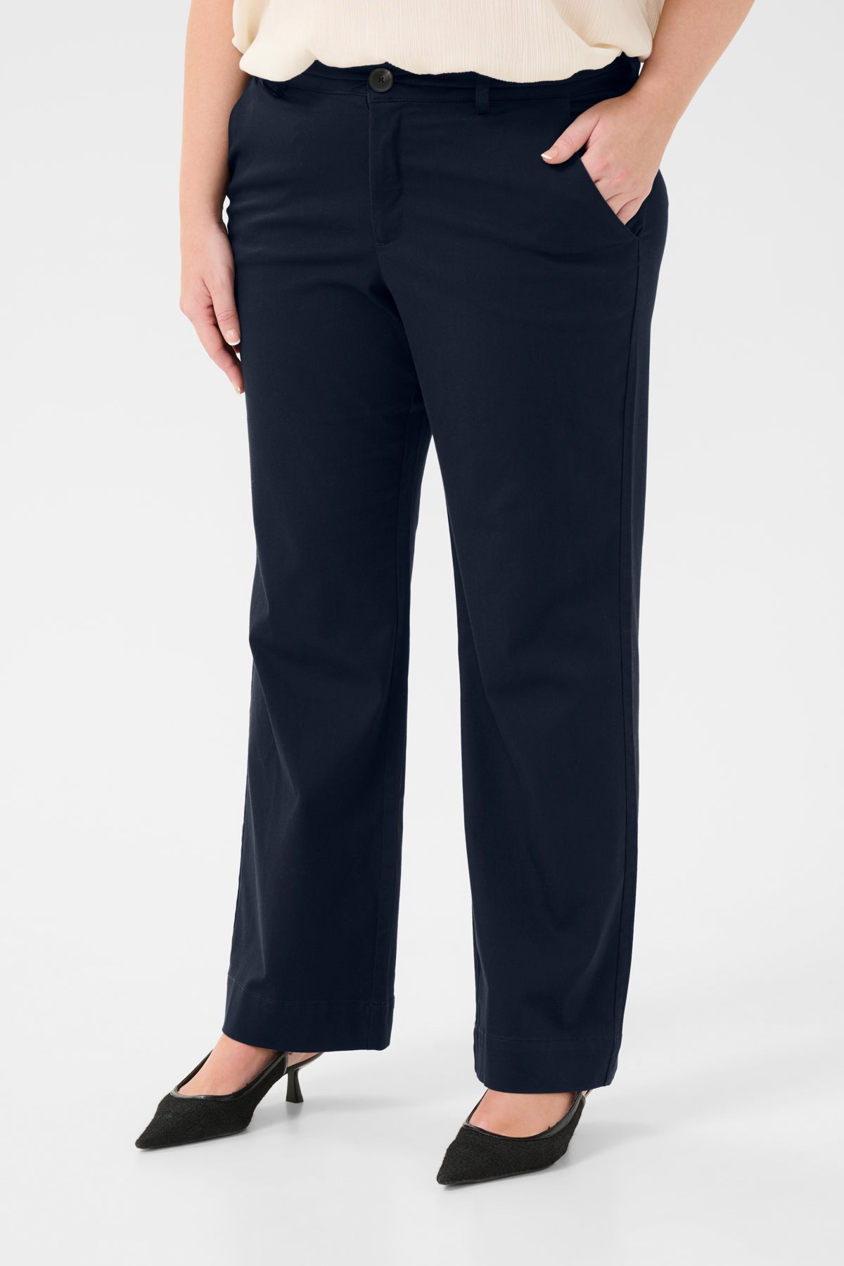 Leana Flared Buxur - Midnight