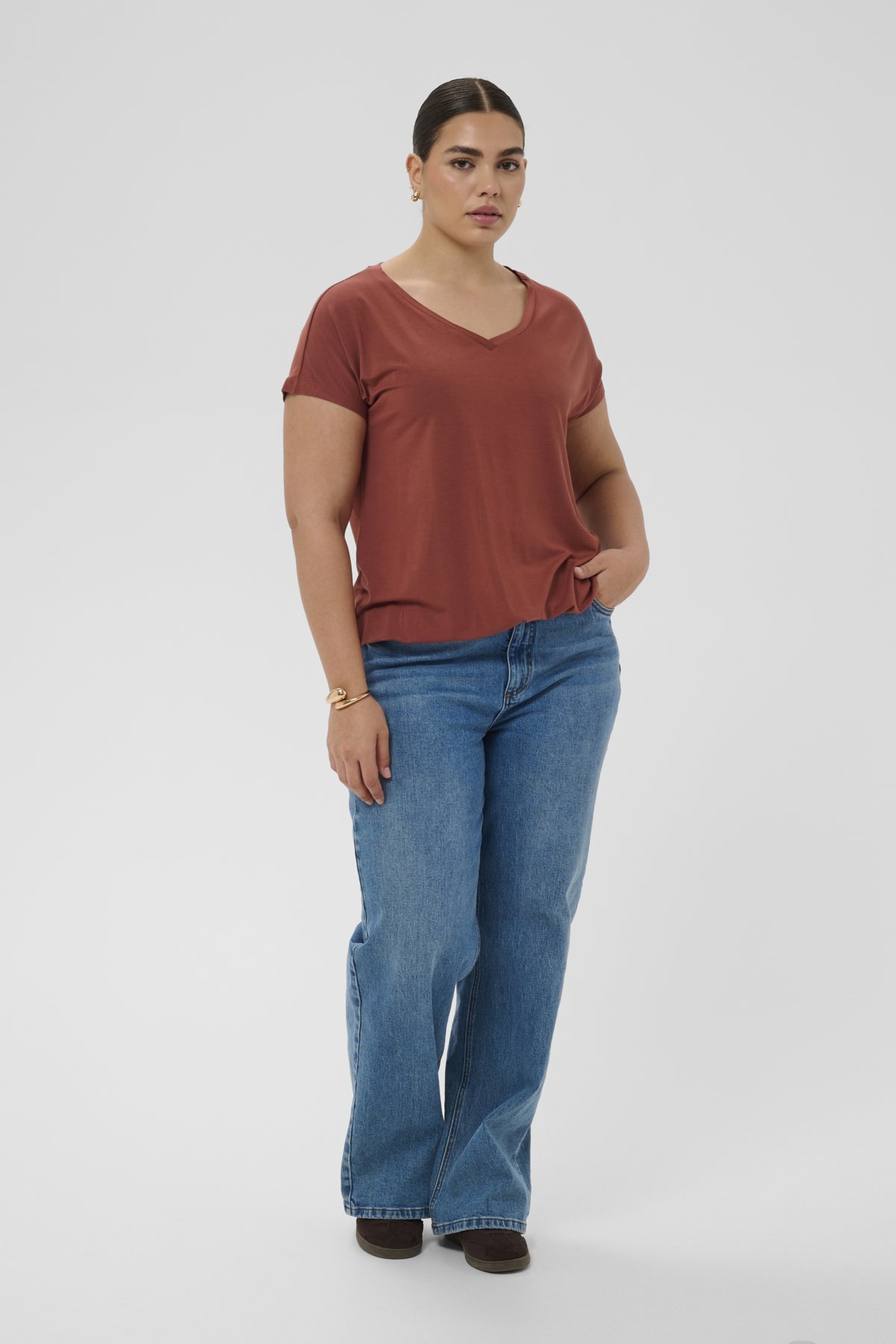 Jena Elastic Stuttermabolur