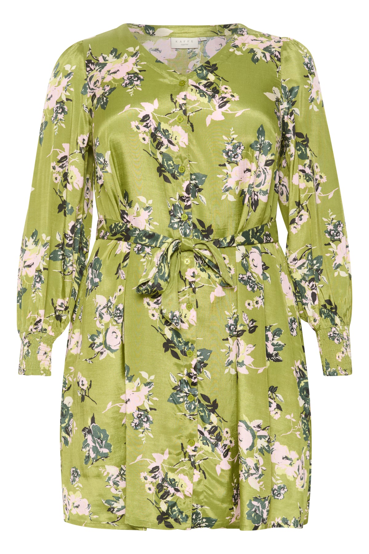 Green Stencil Kjóll