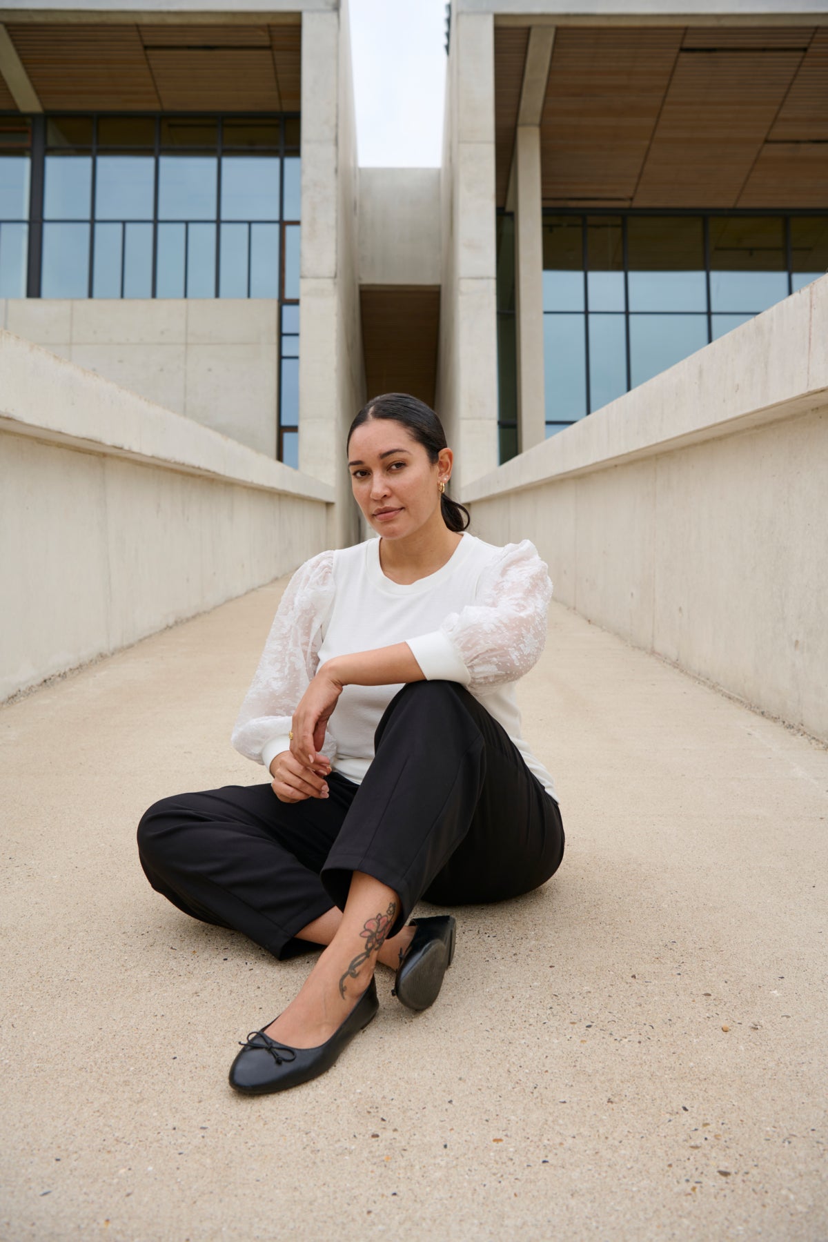 Flori Chiffon Toppur