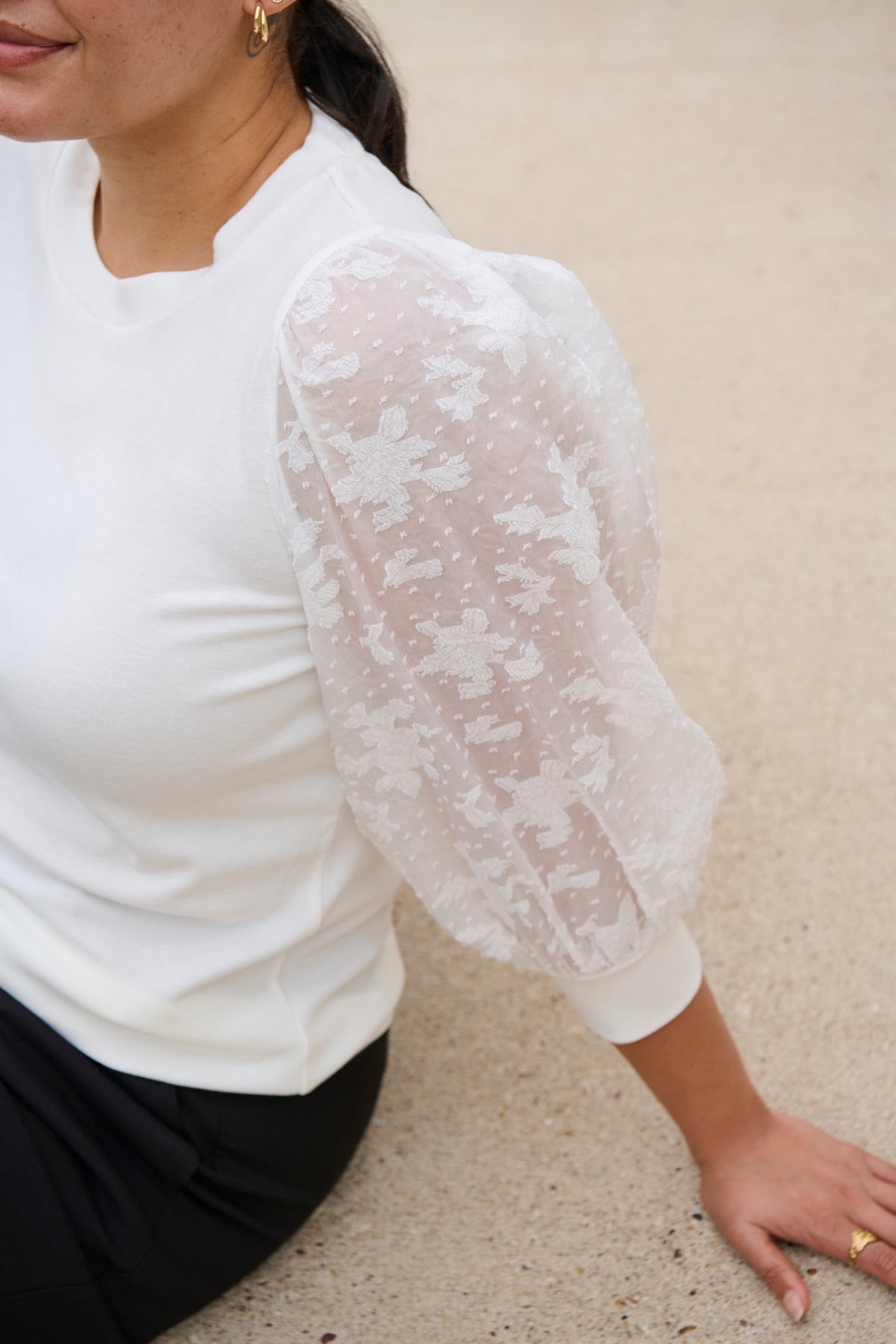 Flori Chiffon Toppur