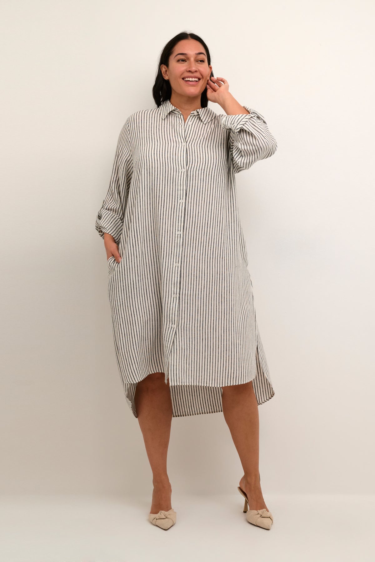 Mille Skyrtukjóll - Stripe