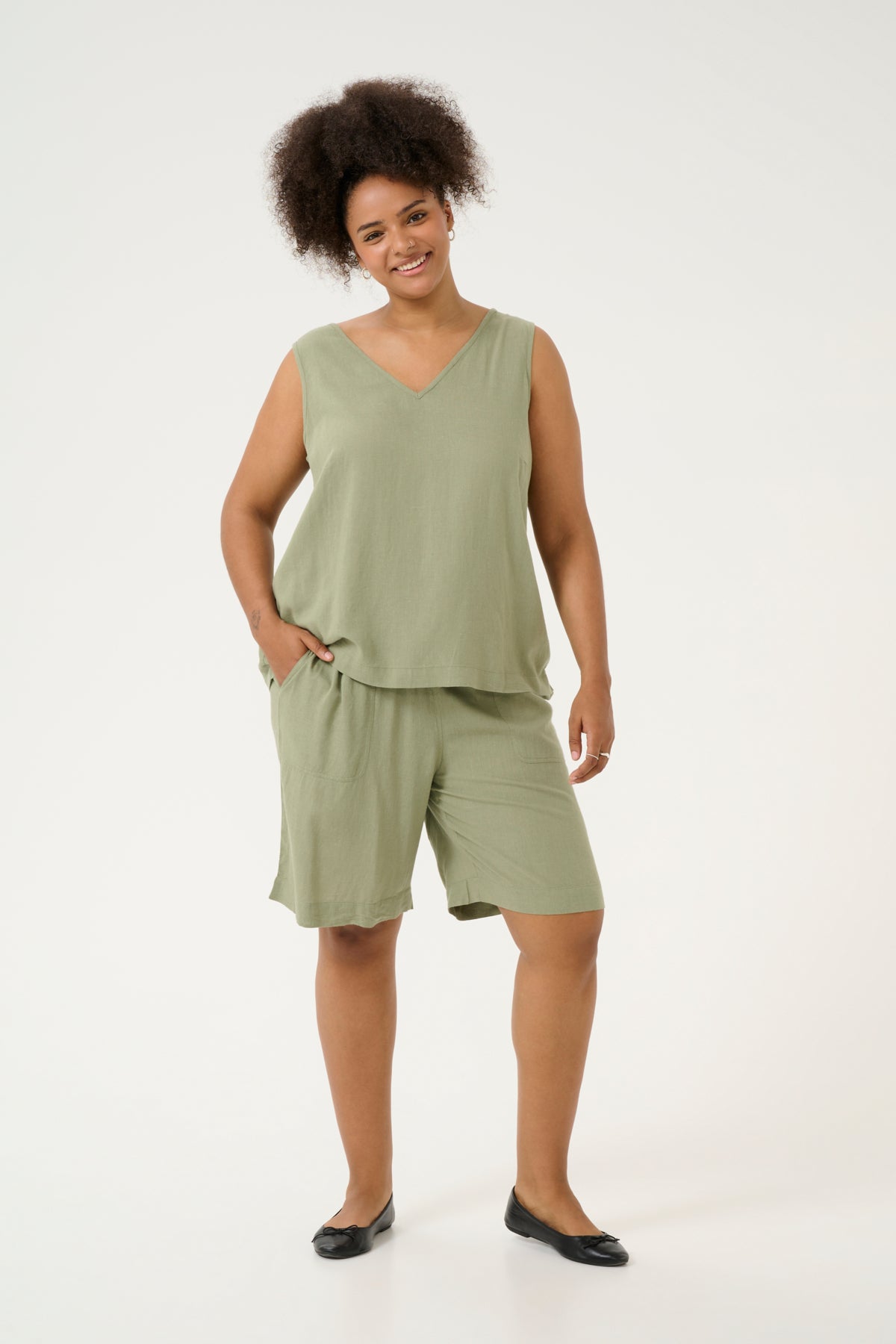 Mille Hör Toppur - Oil Green