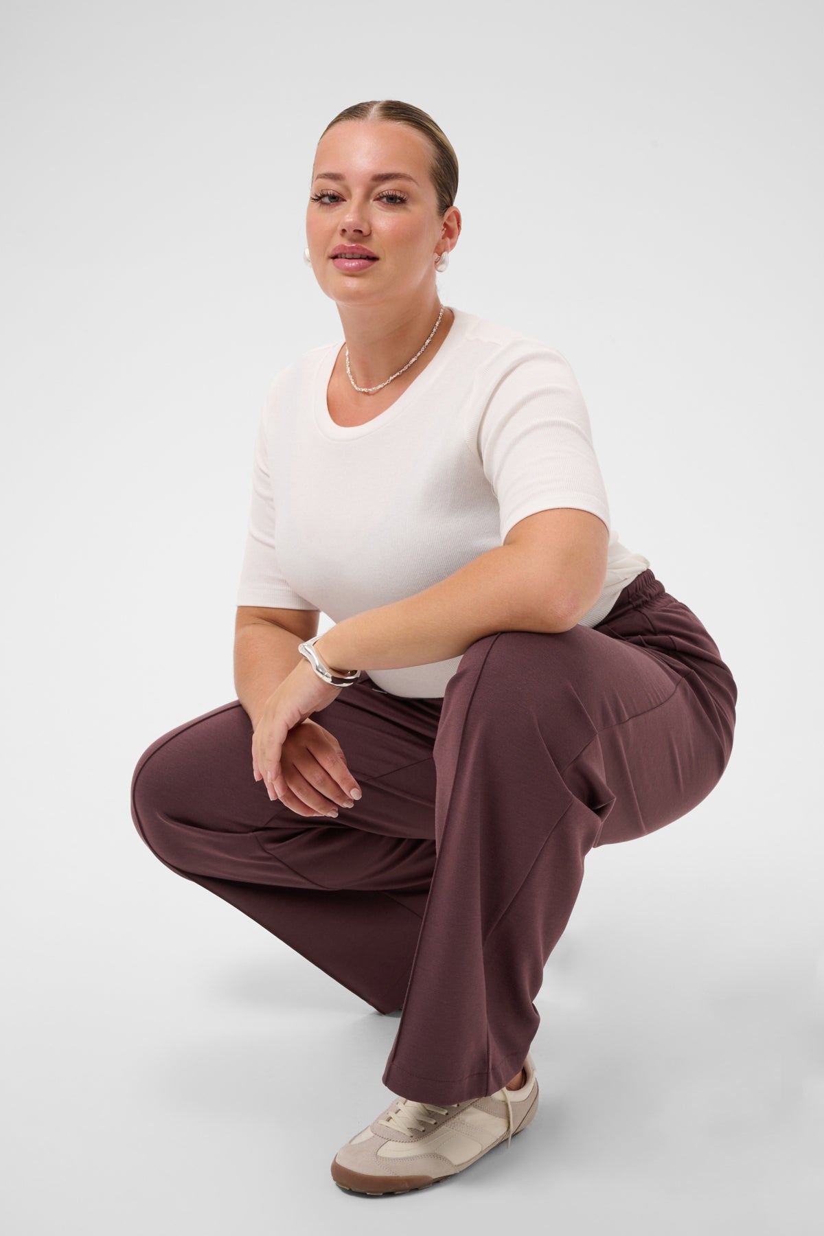 Jenna Straight Pants - Fudge