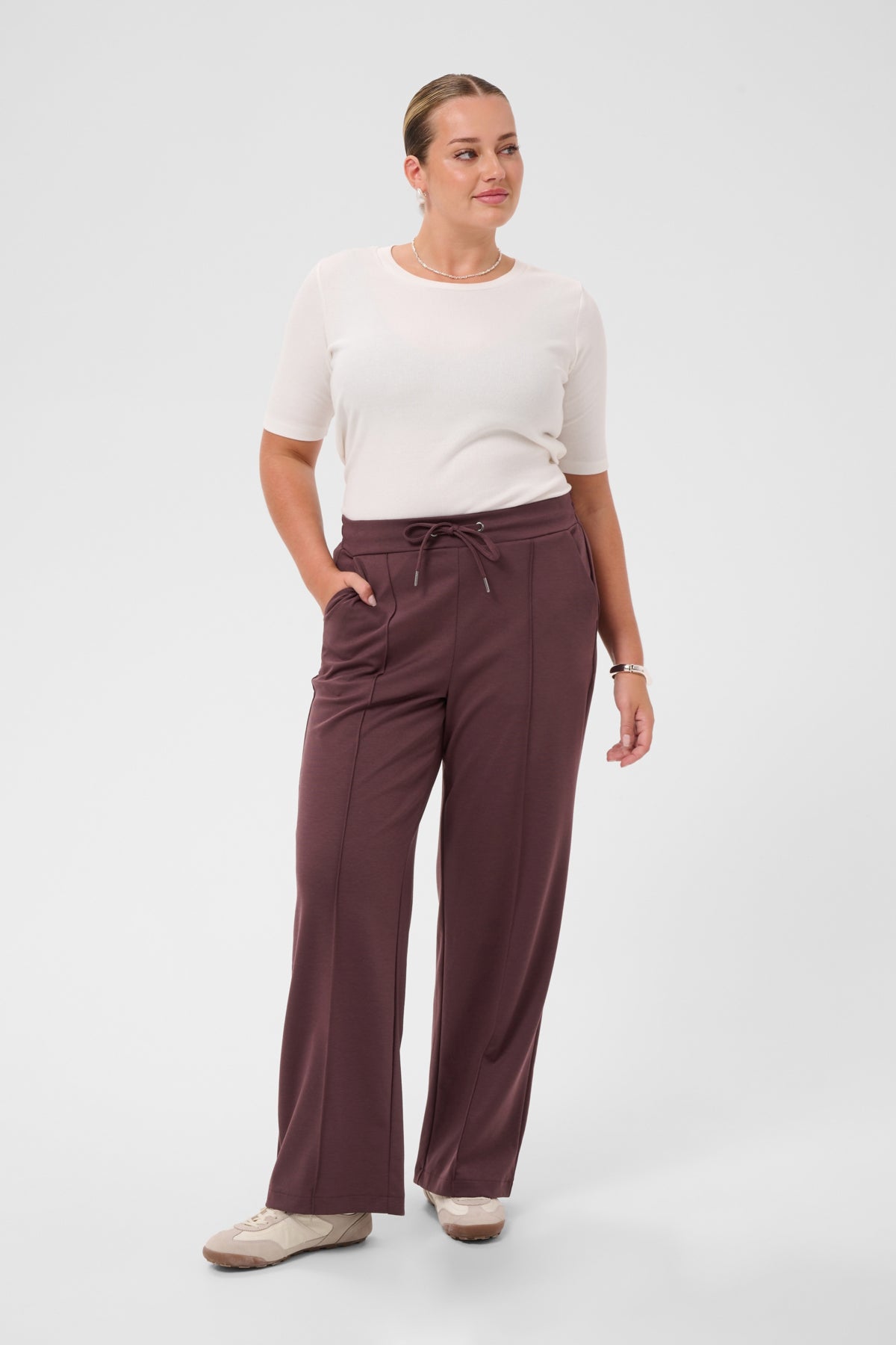 Jenna Straight Pants - Fudge