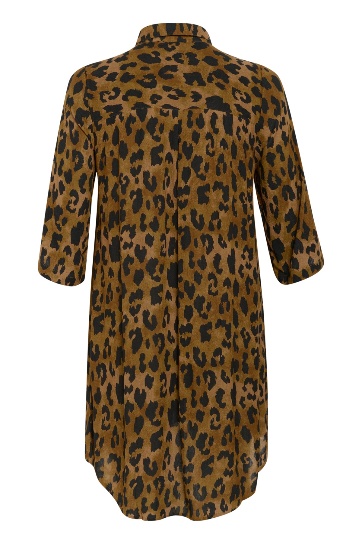Molly Skyrtukjóll - Brown Leopard