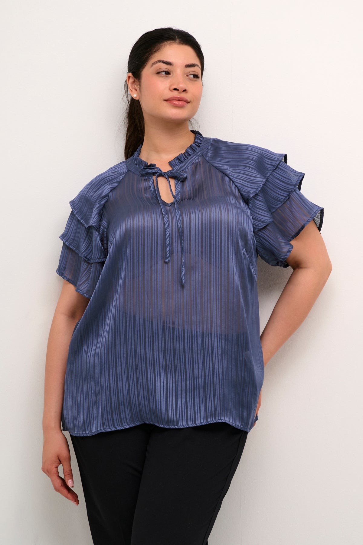 Blue Indigo Blússa