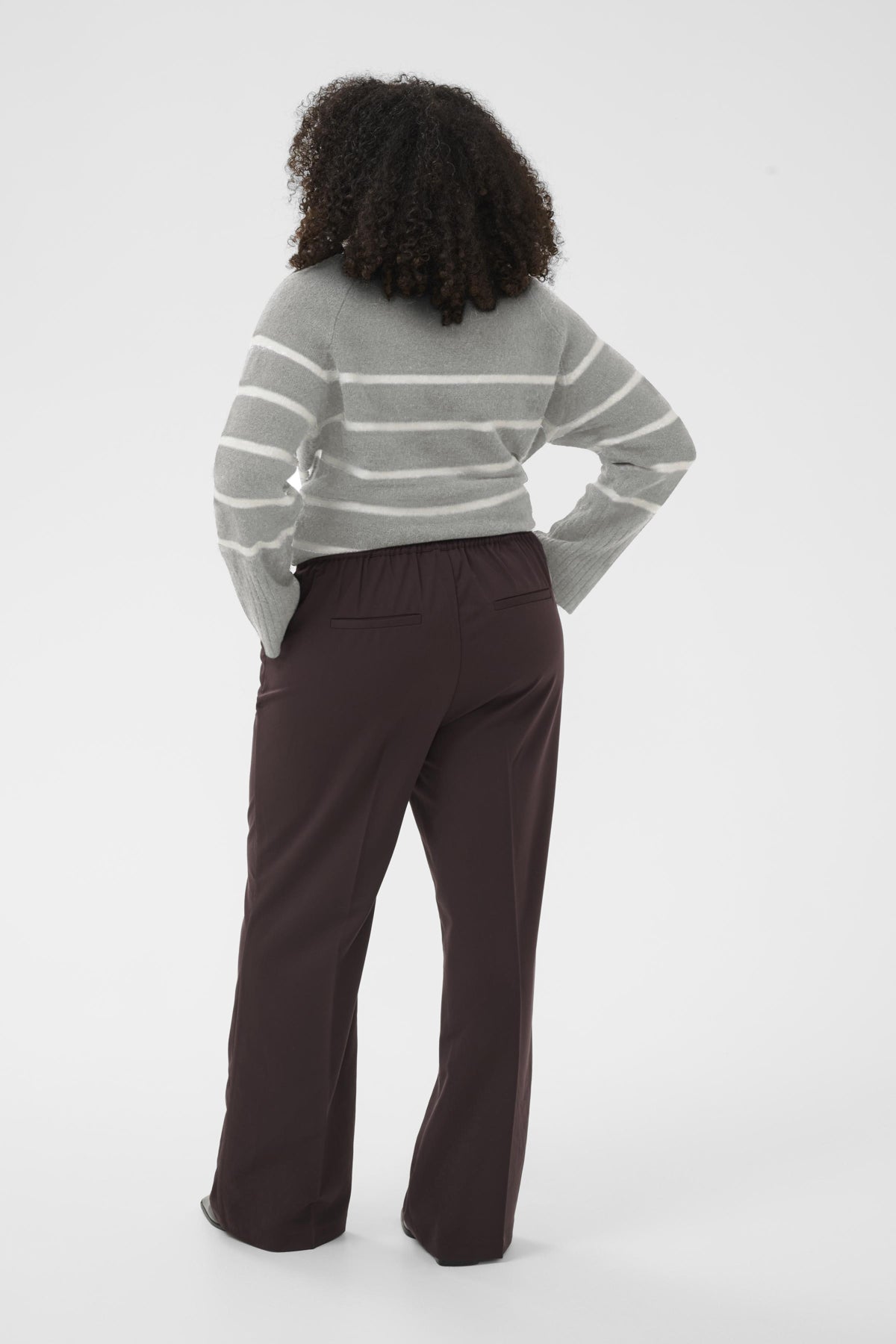 Sakira Flared Buxur - Coffee