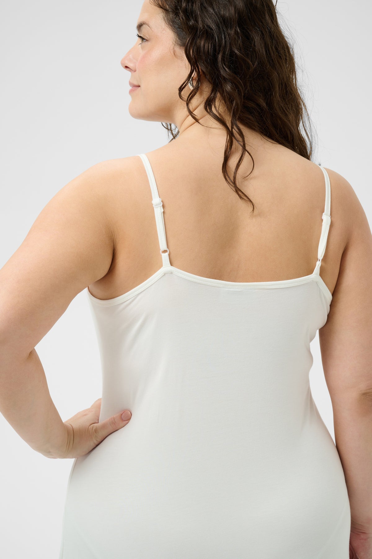 Jena Strap Dress - Hvítur