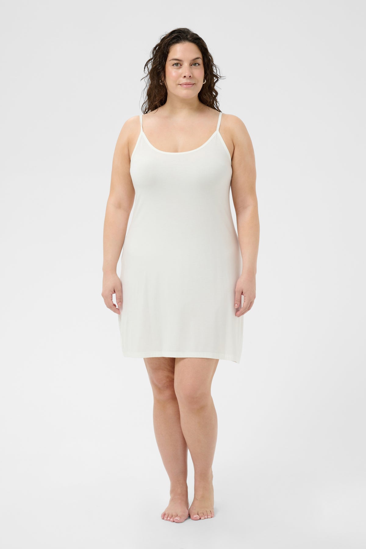 Jena Strap Dress - Hvítur