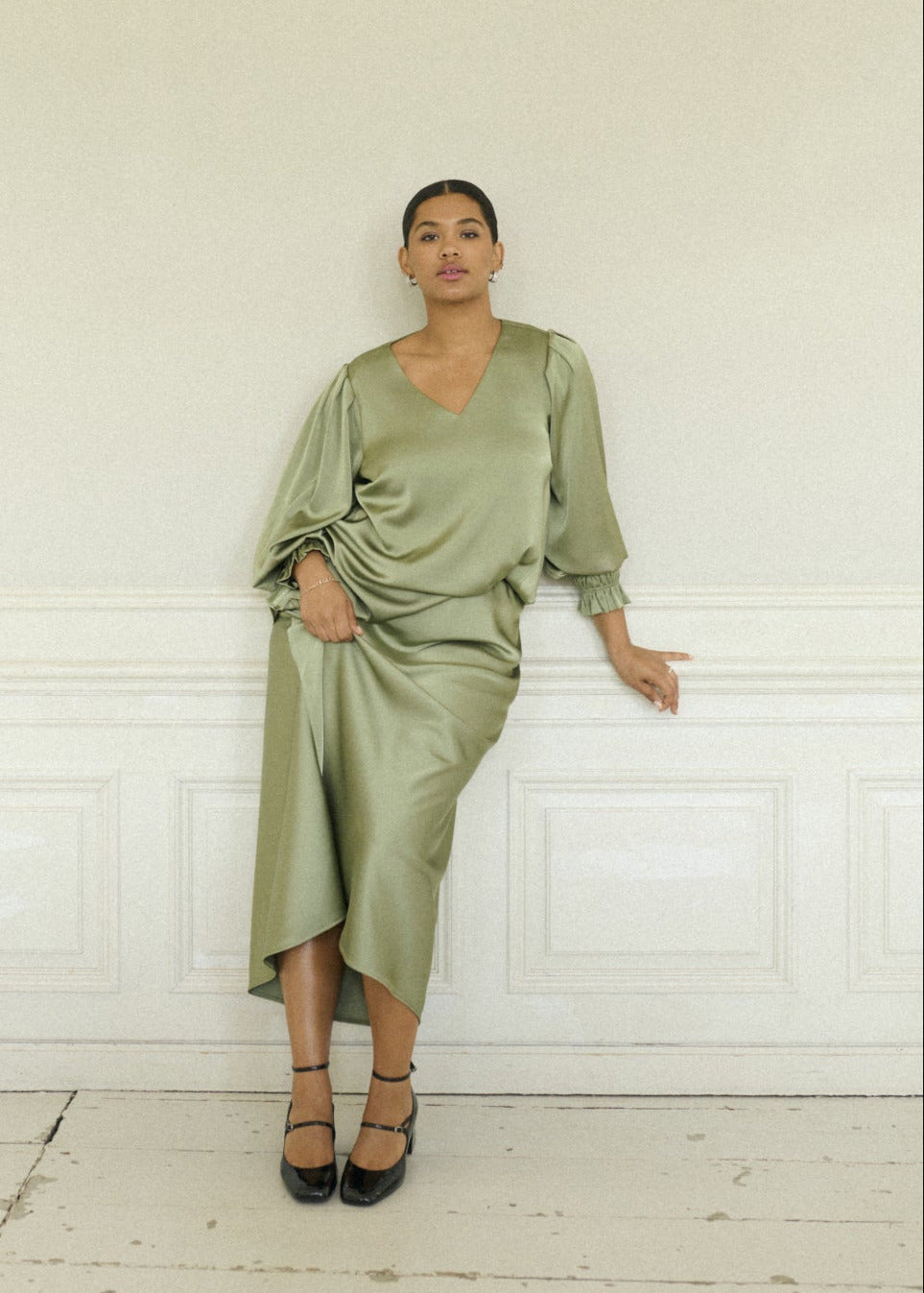 Hilla Satín Blússa