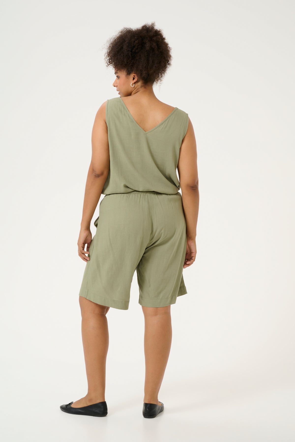 Mille Hör Stuttbuxur - Oil Green