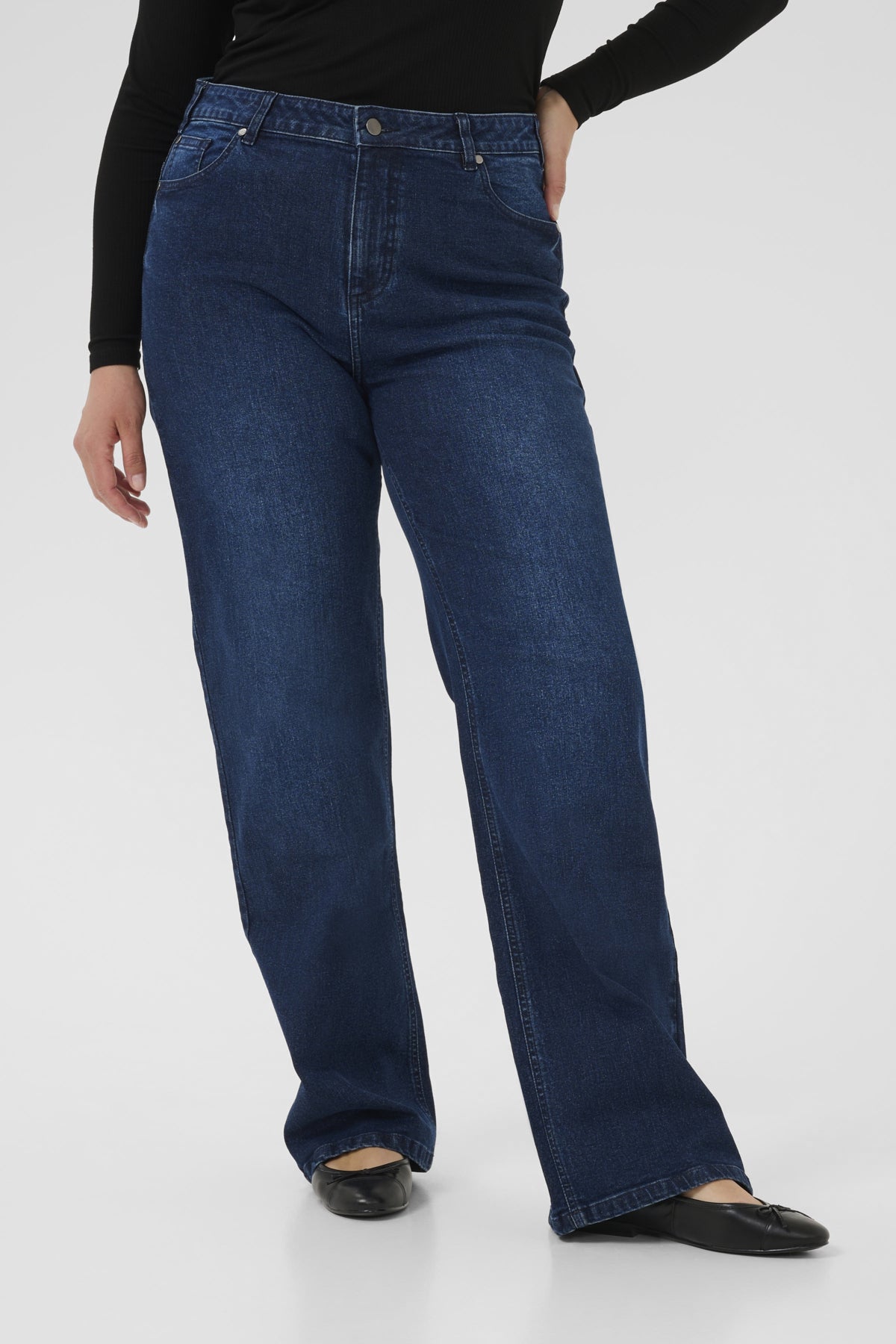 Flora Flare Long Jeans - Denim