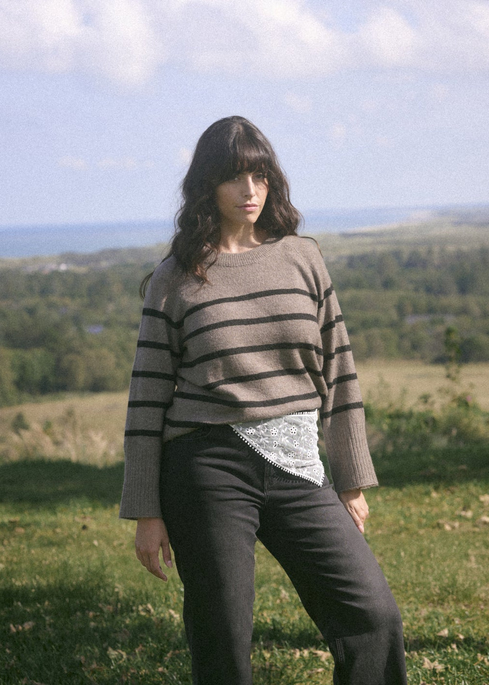 Erina Stripe Peysa