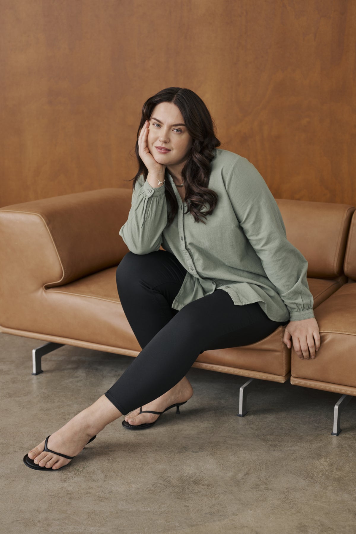 Dina Slim Jeans - Svartar