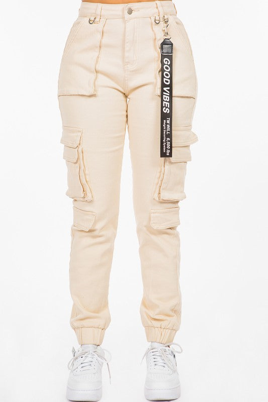 Good Vibes Cargo Joggers