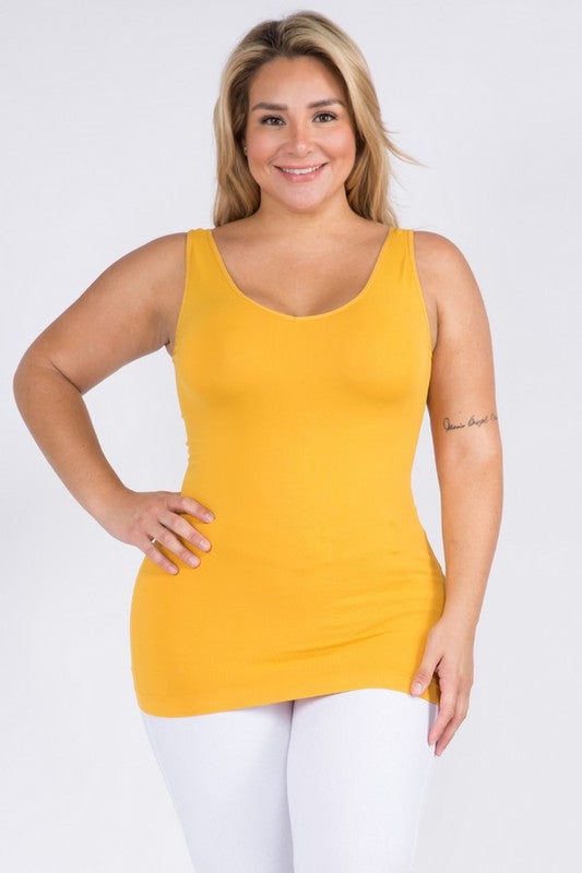 Seamless Reversible Top - Mustard