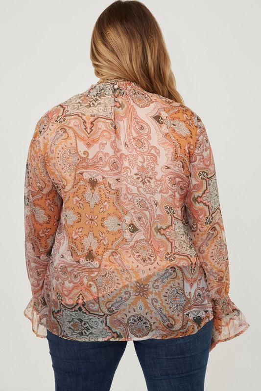 Paisley Print Toppur