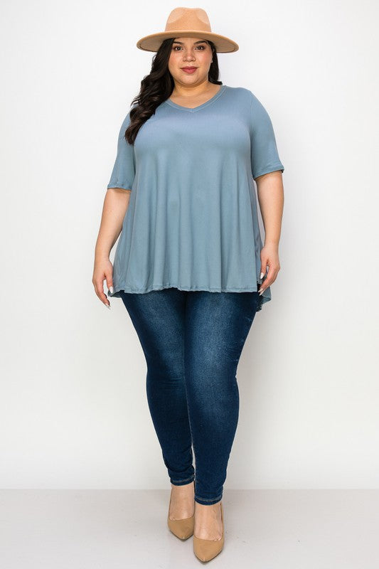 Curvy Lovey Túnik Top