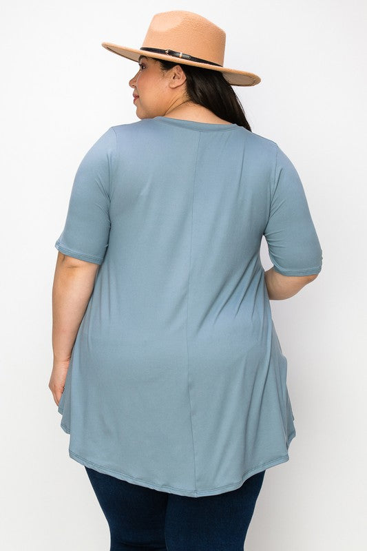 Curvy Lovey Túnik Top