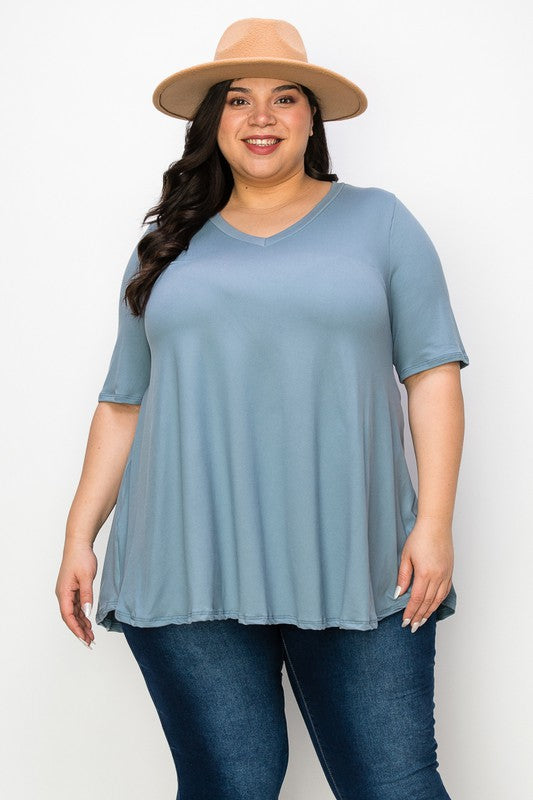 Curvy Lovey Túnik Top