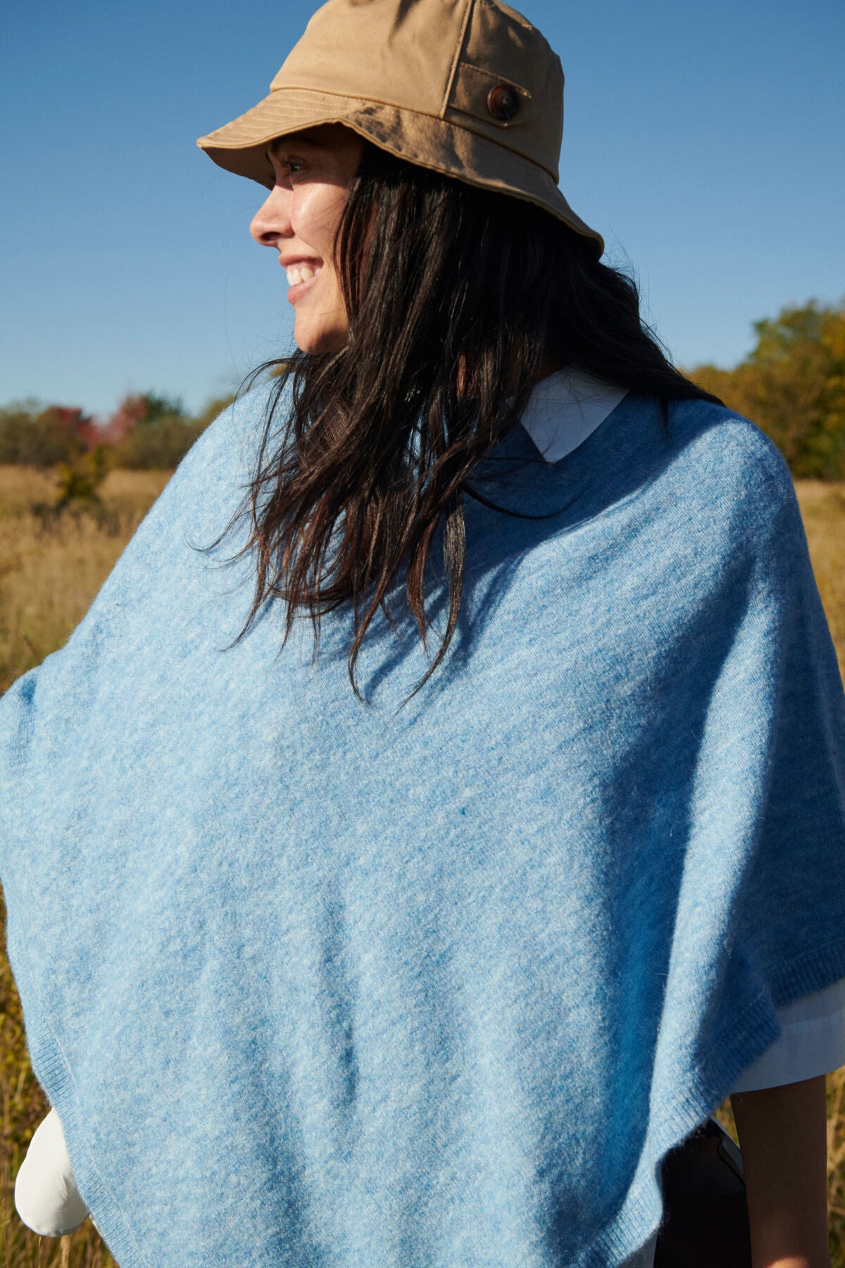 Sandy Alpaca Poncho