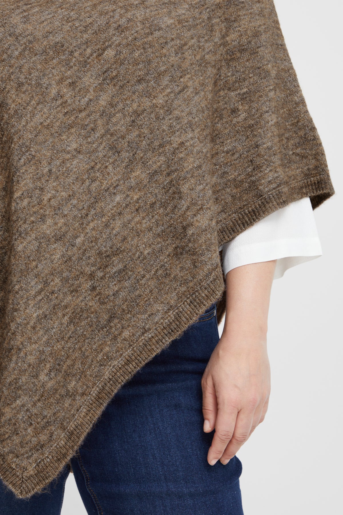 Sandy Alpaca Poncho