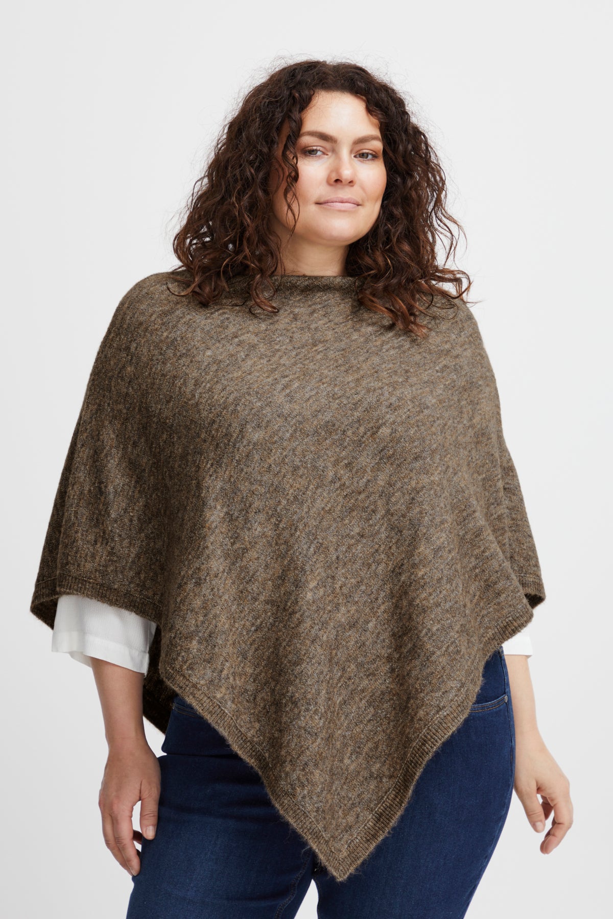 Sandy Alpaca Poncho