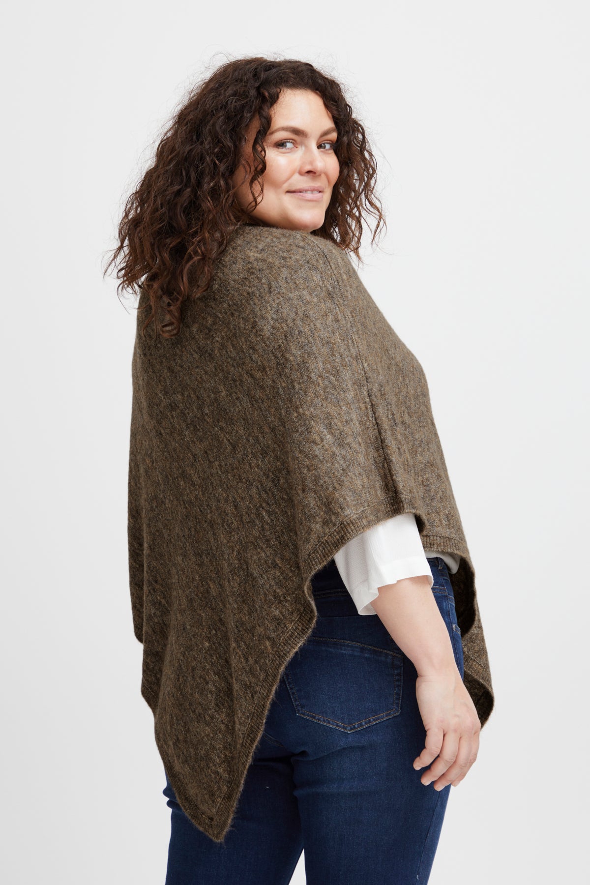 Sandy Alpaca Poncho