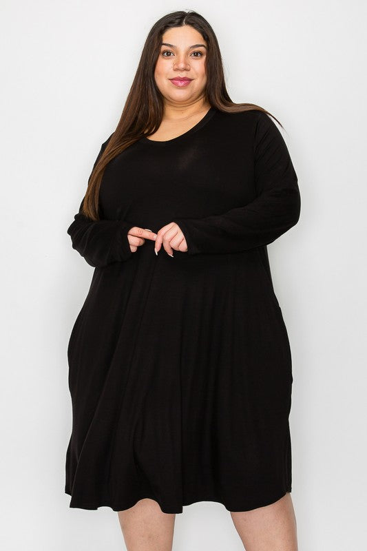 Curvy Love Basic Kjóll