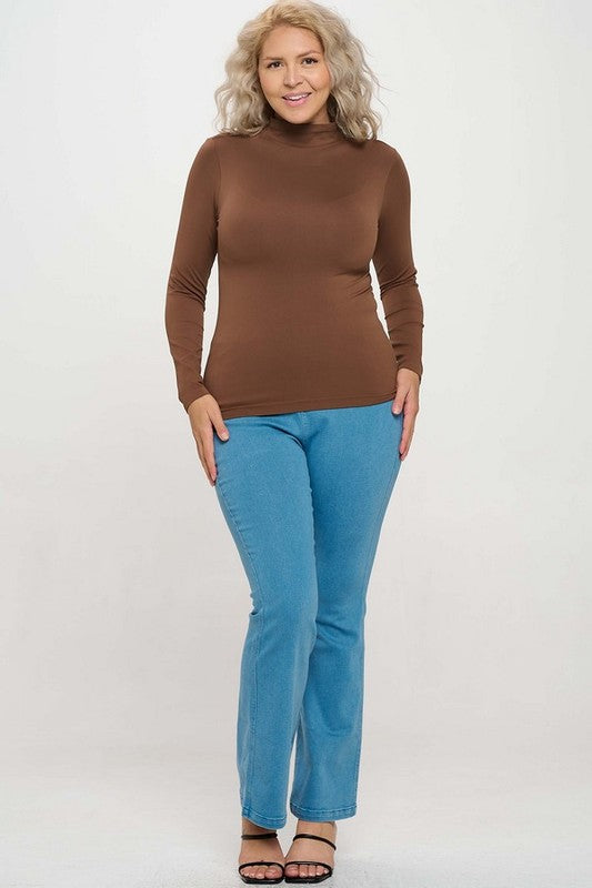 Seamless Mock Neck Top