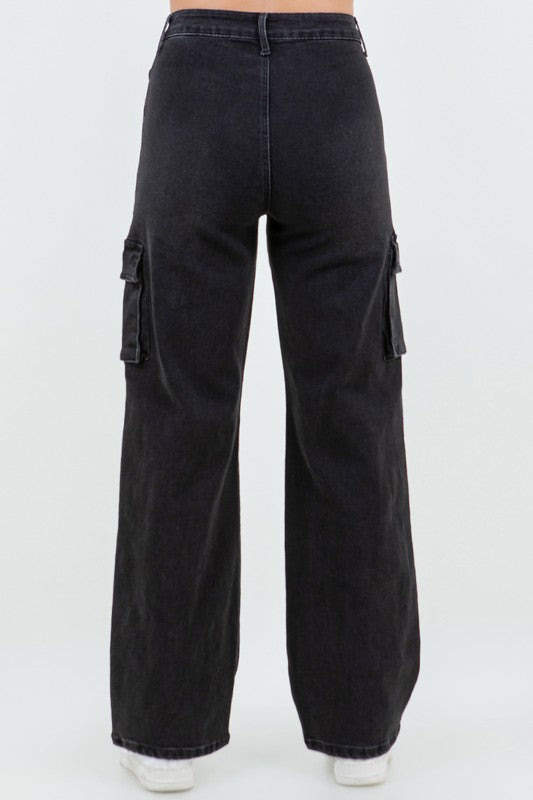 Multi Pockets Gallabuxur