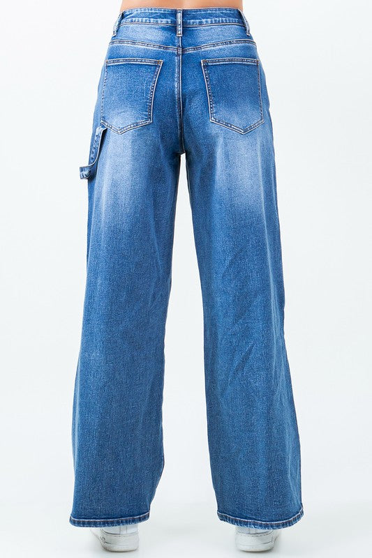 Pachwork Wide Leg Jeans