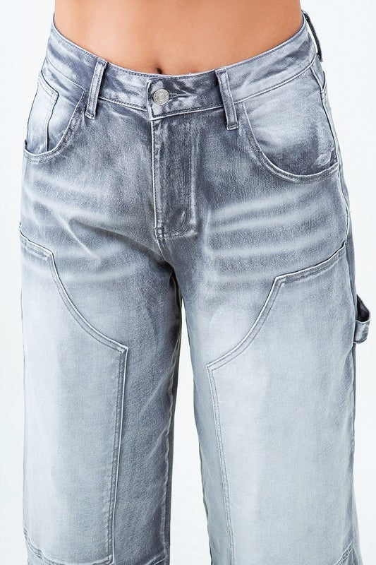 Pachwork Wide Leg Jeans