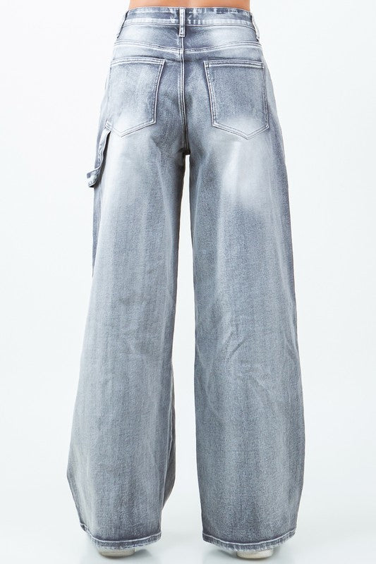 Pachwork Wide Leg Jeans