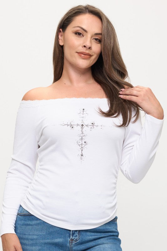 Angel Print Toppur